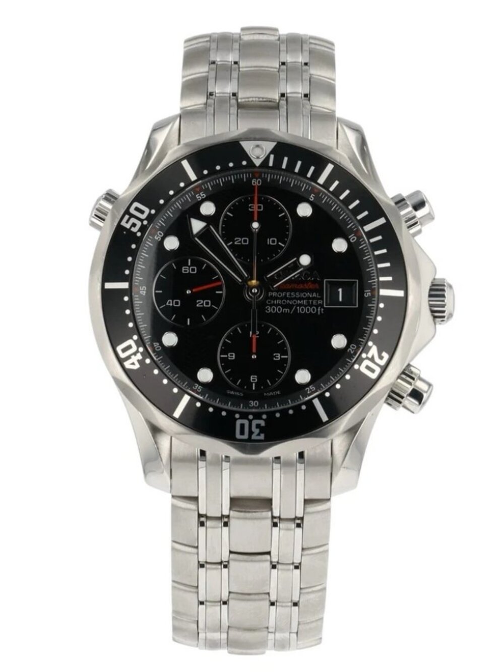 Omega Seamaster Steel Black Dial 41.5mm Auto Men's Watch